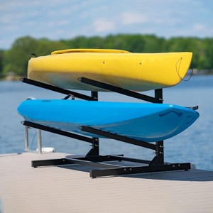 Munora - Heavy Duty Kayak Storage Rack with Wheels - 300lbs Capacity Freestanding Holder for Kayaks - 1 of 4