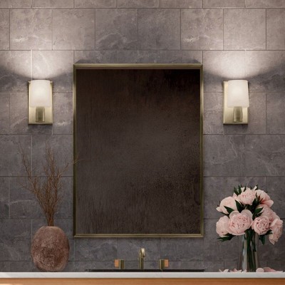 Champagne Bronze Opal Glass Dimmable Vanity Sconce