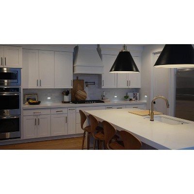 White Triple-Gang Toggle Switch Wall Plate with LED Night Light