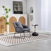 NicBex Velvet Accent Chair,Upholstered Living Room Chairs with Mid-Height Backrest and Metal Legs,Modern Armchair,Accent Chairs for Living Room - 2 of 4