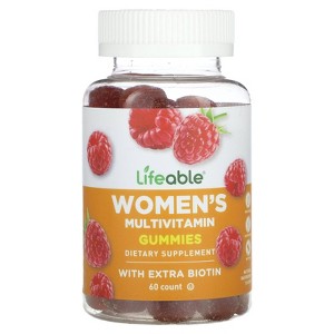 Lifeable Women's Multivitamin Gummies, Natural Raspberry, 60 Gummies - 1 of 2