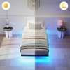 Lusimo Metal Floating Bed Frame Platform Bed with LED Lights No Box Spring Needed All Sizes - 2 of 4