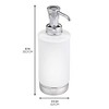 iDesign Soap Dispenser for Bathroom or Vanity - White - 2 of 4