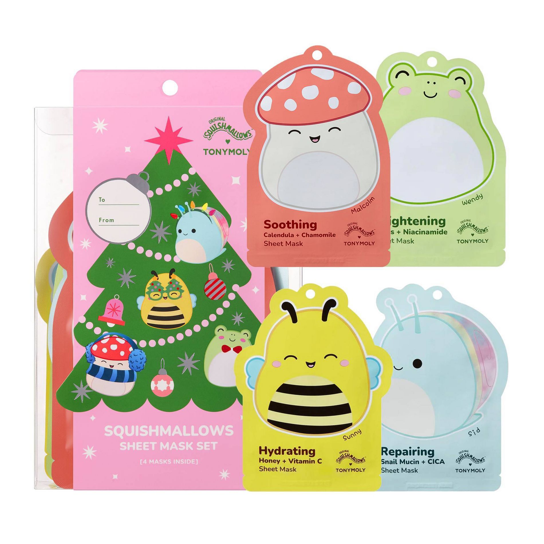 TONYMOLY Sheet Mask Set - Squishmallows - 4ct