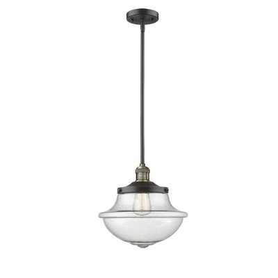 Oxford - 1 Light Stem Hung Mini Pendant In Traditional Style-11.5 Inches Tall and 11.75 Inches Wide
