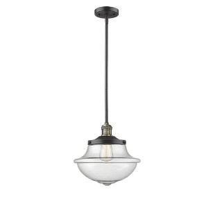 Oxford - 1 Light Stem Hung Mini Pendant In Traditional Style-11.5 Inches Tall and 11.75 Inches Wide - 1 of 1
