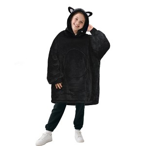 Catalonia Oversized Wearable Blanket Hoodie Sweatshirt for Kid Girl Boy,  Fleece Cozy Hooded Pullover for 7-16 yr Teen Youth Kid, Christmas Gift Idea - 1 of 4