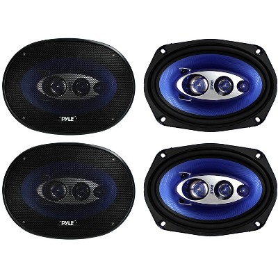 Pyle PL6984BL 6x9" 800 Watts 4-Way Car Coaxial Speakers Audio Stereo Blue