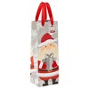 Juvale 12 Pack Santa Claus Christmas Wine Gift Bags with Ribbon Handles, 5 x 13.5 x 4 In - 4 of 4