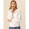 INSPIRE CHIC Women's Loose Casual Polka Dot Long Sleeve Top Shirts - 2 of 4