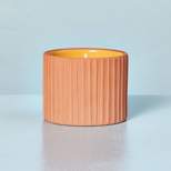 Fluted Terracotta Golden Hour Jar Candle Gold- Hearth & Hand™ with Magnolia