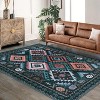 Washable Modern Area Rug Geometry Style Bohemian Rustic Geometric Easy-Cleaning Bedroom Kitchen Living Room Non Shedding - 3 of 4