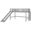 NicBex Twin/Full Size Loft Bed with Ladder,Low Loft Bed Frame with Guardrails & Slide,Bed Frame for Kids,Box Spring Not Required - 4 of 4