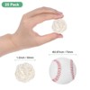Unique Bargains Wicker Rattan Decorative DIY Crafts Balls 1.2 Inch 25 Pcs - 2 of 4
