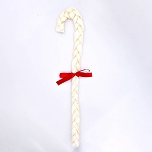 Canine Chews Unflavored 24" Braided Candy Cane Rawhide Dog Treat - 5.6oz - 1 of 3