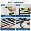 2x4Ft Garage Wall Shelving, 2 Pack Garage Shelving Wall Mounted, 400Lbs Total Weight Capacity - 3 of 4