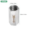 Unique Bargains Nickel Plated Copper One Way Female Threaded Air Check Valve Silver Tone - 3 of 4