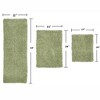 Fantasia Bath Rug Collection Cotton Shaggy Pattern Tufted Set of 3 Bath Rug Set - Home Weavers - 2 of 3