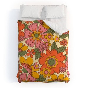 Deny Designs ThirtyOne Illustrations Spring In Retro Duvet Set - 1 of 3