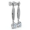 Pompeii3 1 5/8Ct Drop Dangle Earrings 14k Gold Lab Created - 3 of 4