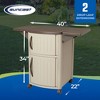 Suncast DCP2000 Portable Outdoor Patio Prep Serving Station Table and Cabinet - image 3 of 4