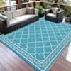 Outdoor Rug Modern Carpet Waterproof Plastic Straw Rug UV-Resistant Reversible Mat for Camping RV Porch Deck Balcony Beach - 3 of 4