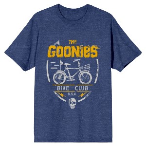 The Goonies Movie Men's Bike Club Navy Heather Graphic T-Shirt - 1 of 1