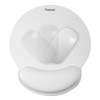 Insten Mouse Pad with Wrist Support and Keyboard Wrist Rest, Ergonomic, Easy Typing, Memory Foam For Gaming Office, Round, White - 3 of 4