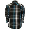 Gioberti Boy's Casual Western Plaid Long Sleeve Pearl Snaps Shirt - 2 of 4