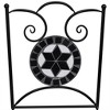 vidaXL 3 Piece Bistro Set Ceramic Tile Black and White - 4 of 4