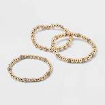 SUGARFIX by BaubleBar Gold and Crystal Stretch Bracelet Set - Gold