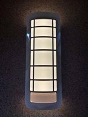 Outdoor LED Battery Powered Motion Activated Wall Sconce - #T4505