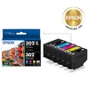 Epson 302XL 5pk Combo Ink Cartridges - Black Photo Black Cyan Magenta Yellow (T302XL-BCS): Epson 200 series Printer Ink Cartridges - 2 of 4