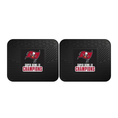 NFL Super Bowl LV Champions Tampa Bay Buccaneers 14"x17" Back Seat Car Mats 2pk