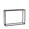Sapphtopaz Narrow Console Table with Metal Legs Multi-functional Entryway Table with Space-Saving Design TV Stand for Living Room, Hallway, Black - 2 of 4