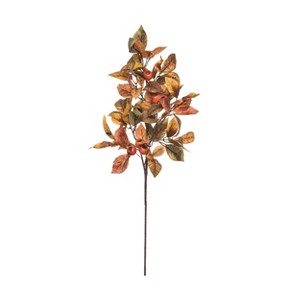Transpac Fabric 26 in. Multicolor Harvest Leaves Spray - 1 of 2
