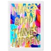 15" x 21" Motivational Typography and Quotes Framed Wall Art Print Gold - Wynwood Studio - 3 of 4