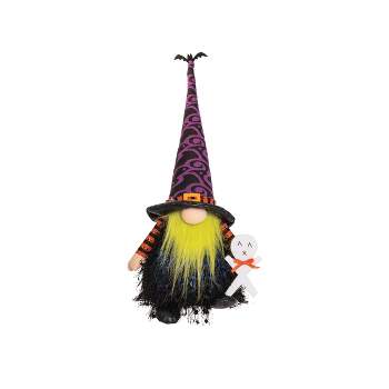 Gallerie II Purple Wizard Gnome w/LED Halloween Figure
