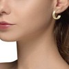 Women's Classics Women's Polished Gold Tone Hoop Earrings - 3 of 4