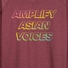 Women's - Instant Message - Amplify Asian Voices Lightweight French Terry Wide Neck Long Sleeve Graphic Shirt - 2 of 4