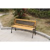 Gardenised Patio Garden Park Yard 49" Outdoor Wooden Bench - 2 of 4