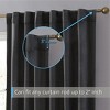 HLC.ME Lopez Velvet Premium Soft Light Filtering Back Tab Rod Pocket Window Treatment Curtain Panels - Set of 2 - 4 of 4