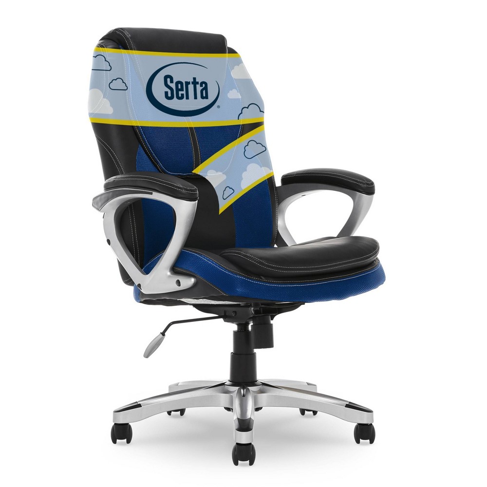Photos - Computer Chair Serta Amplify Executive Mesh Office Chair Streamline Blue  