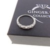 Nickie Anniversary Ring Wedding Band Sterling Silver Women Ginger Lyne Collection - 4 of 4