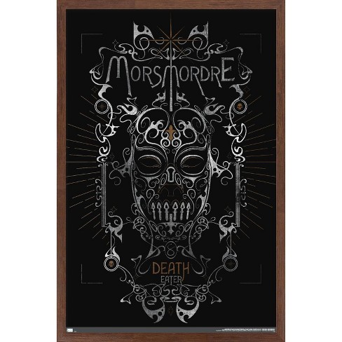 Trends International The Wizarding World: Harry Potter - Death Eater  Morsmordre Framed Wall Poster Prints Mahogany Framed Version 14.725 X  22.375 : Target