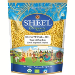 Organic Moong Dal Dhuli / Split Mung Beans - 64 oz (4Lb) 1.8 kg - Sheel Brand - USDA Certified Organic Product - 1 of 1