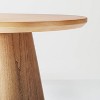 Round Wood Pedestal Coffee Table - Natural - Hearth & Hand™ with Magnolia - image 4 of 4