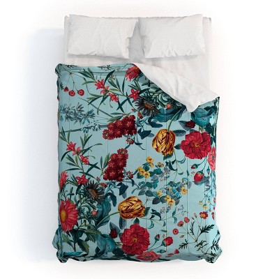 Deny Designs 3pc Full/Queen Burcu Korkmazyurek Summer Garden Comforter and Sham Set
