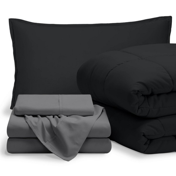 Juego de cama con edredón ultra suave de Bare Home 8