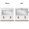 Amanti Art Mirror Makeover Bathroom Mirror Frame Border Kit - Fully Assembled Peel and Stick Frame - Mirror NOT Included - Vista Brushed Nickel Trim - 4 of 4
